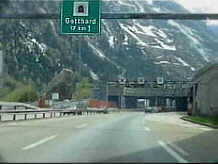 Nordeinfahrt des Gotthard Tunnels