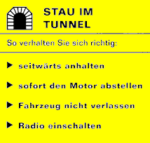 Stau im Tunnel